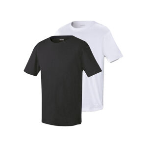 PARKSIDE® Pánske tričko, 2 kusy (S (44/46), čierna/biela)