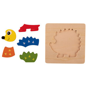 Playtive Drevené puzzle (ježko)