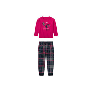 lupilu® Dievčenské pyžamo (110/116, ružová/navy modrá)