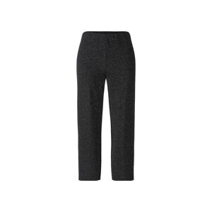 esmara® Dámske nohavice s ligotavým efektom (M (40/42), čierna/strieborná)