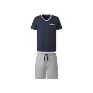 LIVERGY® Pánske krátke pyžamo (S (44/46), námornícka modrá/sivá)