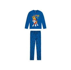 Chlapčenské bavlnené pyžamo (134/140, modrá, Labková patrola)