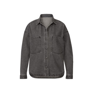esmara® Dámska rifľová košeľová bunda (46, sivá)