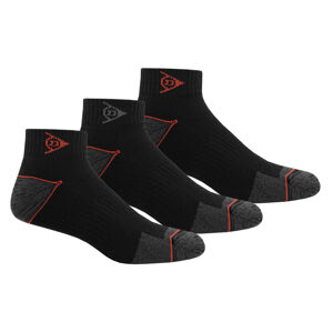 DUNLOP Pánske pracovné ponožky, 3 páry (47/50 , čierna)