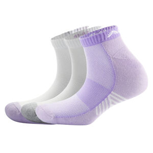 CRIVIT Dámske športové členkové ponožky, 3 páry (37/38, biela/fialová/sivá)