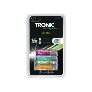 TRONIC® Batérie Ni-MH Ready 2 Use Color, 4 kusy (AAA)