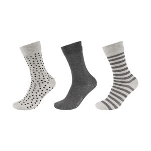 QS by s.Oliver Dámske/Pánske ponožky, 3 páry (43/46, sivá/zelená/sivá)