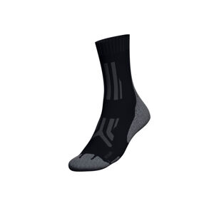 Rocktrail Dámske funkčné turistické ponožky (37/38, čierna/sivá)