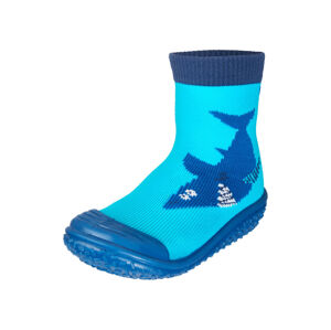 Playshoes Detské protišmyskové ponožky do vody (24/25, bledomodrá/žralok)