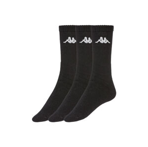 Kappa Dámske/Pánske tenisové ponožky, 3 páry (43/46, čierna)