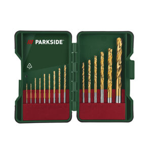 PARKSIDE® Súprava vrtákov/bitov PBB 4B2 (súprava HSS špirálových vrtákov, 15-dielna)