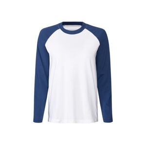 esmara® Dámske tričko s dlhým rukávom (S (36/38), navy modrá/biela)