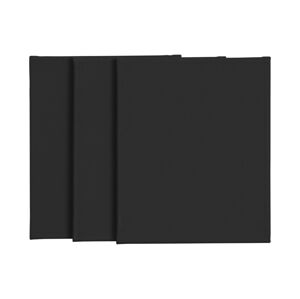 crelando® Maliarske plátno, čierne (3 ks (25 x 30 cm))