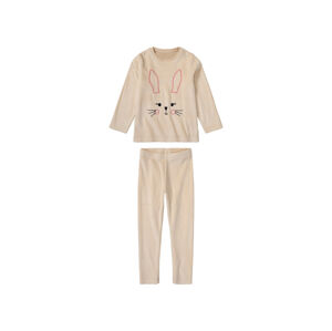 lupilu® Dievčenské plyšové pyžamo (122/128, sivá)