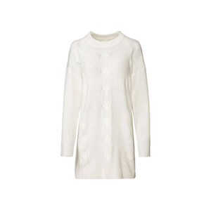 esmara® Dámske pletené šaty (XS (32/34), biela)
