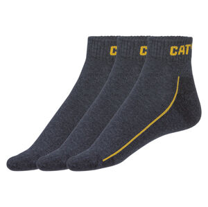 Caterpillar Pánske pracovné ponožky s bavlnou, 3 páry (39/42, antracitová)