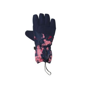 CRIVIT Dievčenské/chlapčenské lyžiarske rukavice (6 (10 – 12 rokov), navy modrá/vzor)