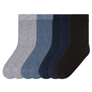 pepperts Chlapčenské ponožky, 7 párov (31/34, sivá/modrá/námornícka modrá/čierna)