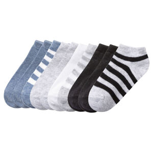lupilu® Detské nízke ponožky, 10 párov (19/22, modrá/biela/sivá/čierna)
