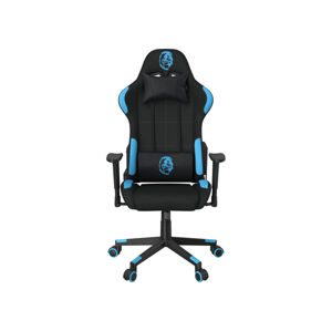 LIVARNO home Gamingová stolička, čierna/modrá