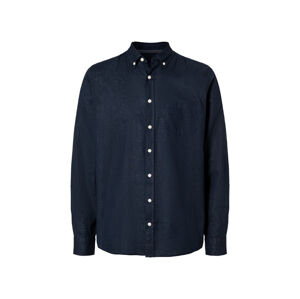 LIVERGY® Pánska košeľa „Regular fit“ (S (37/38), námornícka modrá)