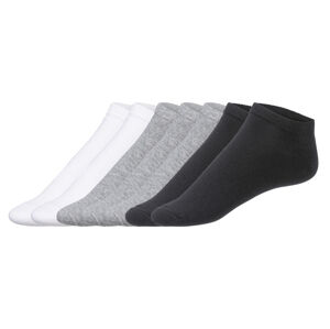 LIVERGY® Pánske ponožky, 7 párov (39/42, čierna/biela/sivá)