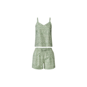 esmara® Dámske bavlnené pyžamo (L (44/46), zelená)