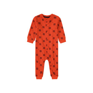 lupilu Chlapčenský bavlnený overal na spanie pre bábätká BIO (86, červená)