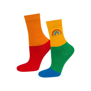 Soxo Dámske/Pánske ponožky v originálnom darčekovom balení (36/40, dúha)