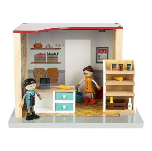 Playtive Drevený domček pre bábiky (obchod)