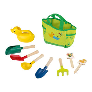 Playtive Detská taška so záhradným náradím, 9-dielna súprava (zelená)