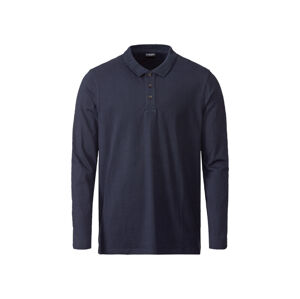 LIVERGY® Pánske tričko s dlhým rukávom (S (44/46), námornícka modrá)