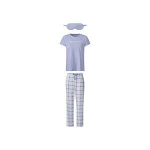 esmara® Dámske pyžamo, 3-dielna súprava (XS (32/34), fialová)