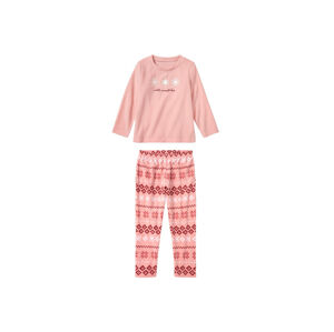 lupilu® Dievčenské flaušové pyžamo (98/104, bledoružová)