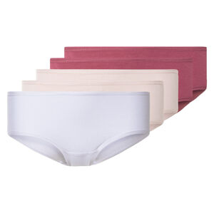 esmara® Dámske bedrové nohavičky, 5 kusov (XS (32/34), červená/ružová/biela)