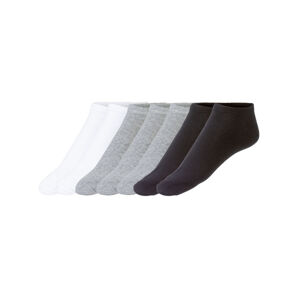 LIVERGY® Pánske nízke ponožky, 7 párov (39/42, biela/sivá/čierna)