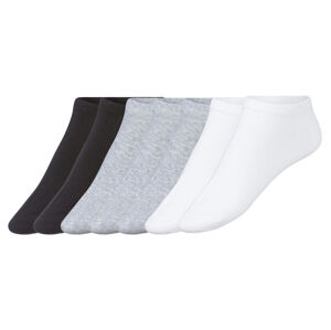 esmara® Dámske členkové ponožky, 7 párov (39/42, biela/sivá/čierna)