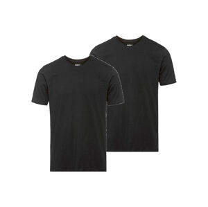 MEXX Pánske tričko, 2 kusy (XL, čierna/okrúhly výstrih)
