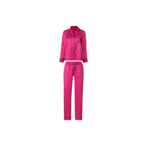 esmara® Dámske saténové pyžamo (XS (32/34), ružová)