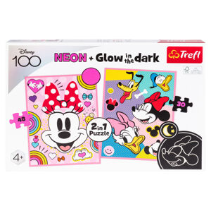Trefl Puzzle 2 v 1 Glow in the dark (Disney Minnie Mouse)