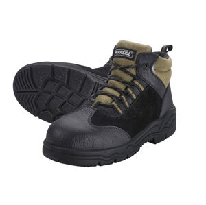 PARKSIDE® Pánska kožená bezpečnostná obuv S3 (42, čierna/kaki)