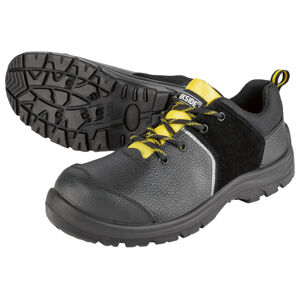 PARKSIDE® Pánska kožená bezpečnostná obuv S3 (44, čierna/žltá)