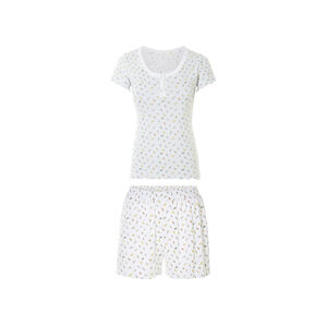 esmara® Dámske krátke pyžamo (L (44/46), biela)