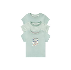 LUPILU® Detské bavlnené tričko pre bábätká BIO, 2 kusy (62/68, zelená)