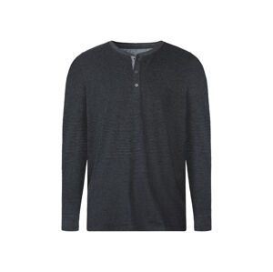 LIVERGY® Pánske tričko s dlhým rukávom (S (44/46), navy modrá)