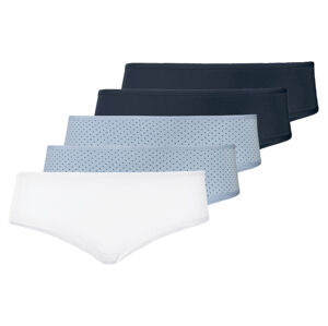 ESMARA® Dámske nohavičky XXL, 5 kusov (3XL (56/58), námornícka modrá/biela/bledomodrá)