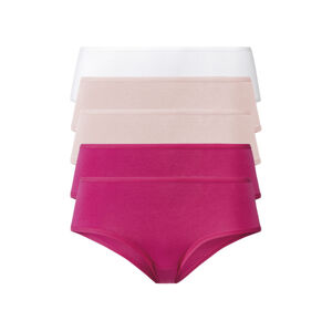 esmara® Dámske bedrové nohavičky, 5 párov (M (40/42), bledoružová/ružová/biela)