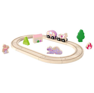 Playtive Drevená železničná súprava S (princezná)