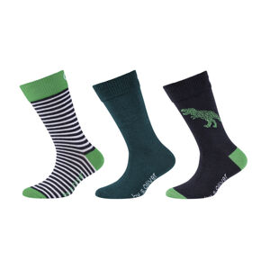 QS by s.Oliver Detské ponožky, 3 páry (23/26, navy modrá/zelená/petrolejová/čierna)
