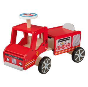 Playtive Drevené odrážadlo Ride-On Truck (červená)